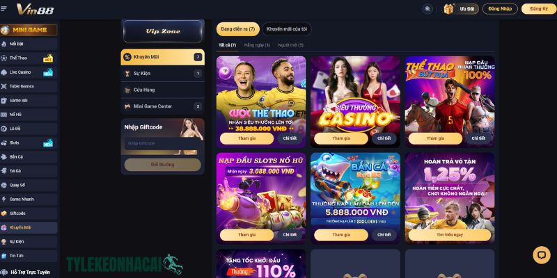 VIN88 triển khai các chương trình ưu đãi đặc biệt giúp gia tăng cơ hội chiến thắng VIN88 triển khai các chương trình ưu đãi đặc biệt giúp gia tăng cơ hội chiến thắng