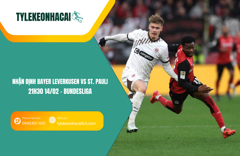 Đội hình dự kiến trước trận Bayer Leverkusen vs St. Pauli Đội hình dự kiến trước trận Bayer Leverkusen vs St. Pauli
